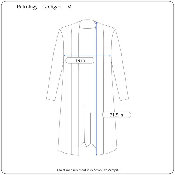 Retrology Fuzzy M Open-Front Cardigan Cozy Knit Soft Casual Layering Casual - Picture 2 of 10